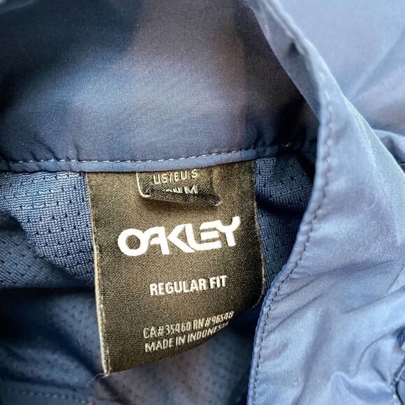 Oakley Ventilation Track Jacket Mens M Blue Regular Fit Lined Full Zip - Picture 6 of 16